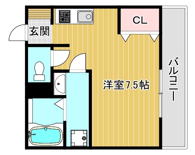 シュエット 303号室 間取り