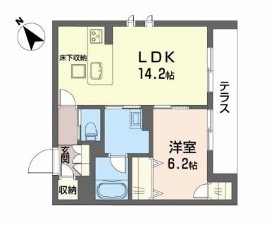 シャーメゾン　A  Katsube 101号室 間取り