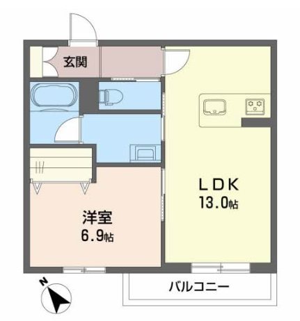 シャーメゾン　A Katube 203号室 間取り