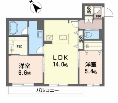 シャーメゾン　A Katube 306号室 間取り