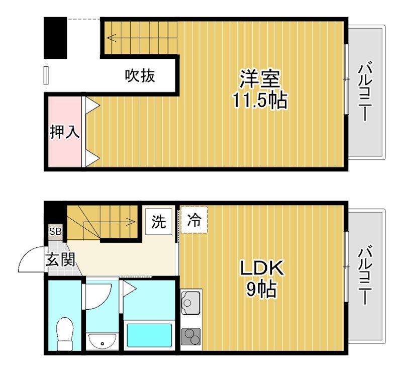 ショコラハウス 103号室 間取り