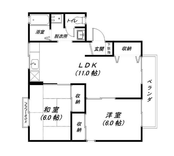 メゾンボナール 101号室 間取り