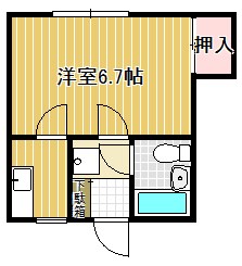 梅ノ木ハイツ Ｃ-2号室 間取り