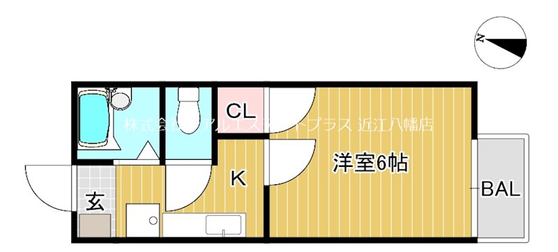 コスモ市川’94　 C205号室 間取り