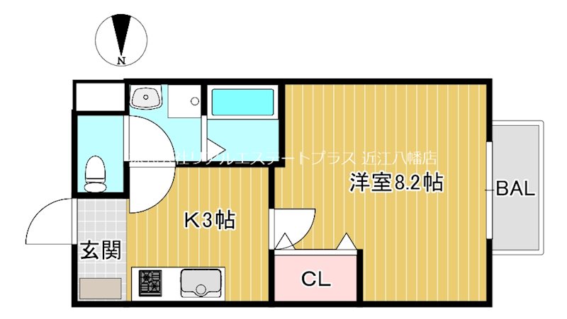紺杢舘 305号室 間取り