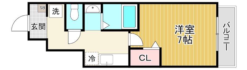 エフティグラン 101号室 間取り