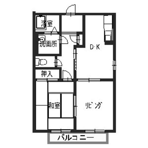 シャーメゾン240 203号室 間取り