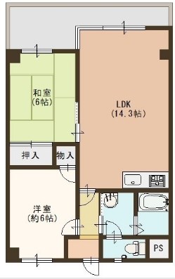 メゾン・ド・クレール 201号室 間取り