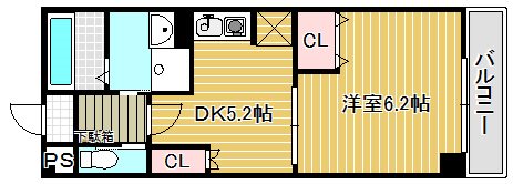 ポスティッソ 601号室 間取り