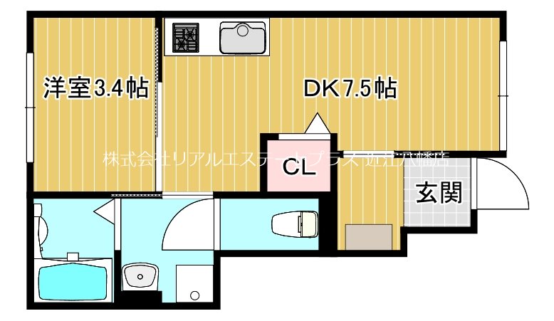 East Court Kanta  103号室 間取り