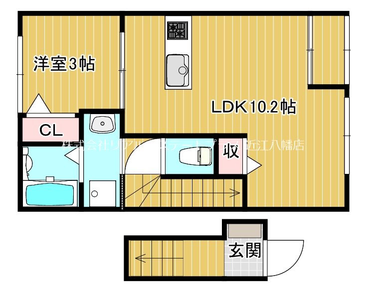 East Court Kanta  205号室 間取り