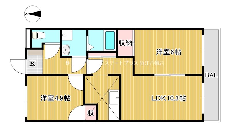 グリーンヒルズ幸陽 205号室 間取り