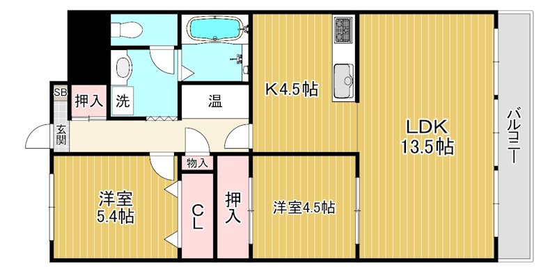 サンワード 202号室 間取り