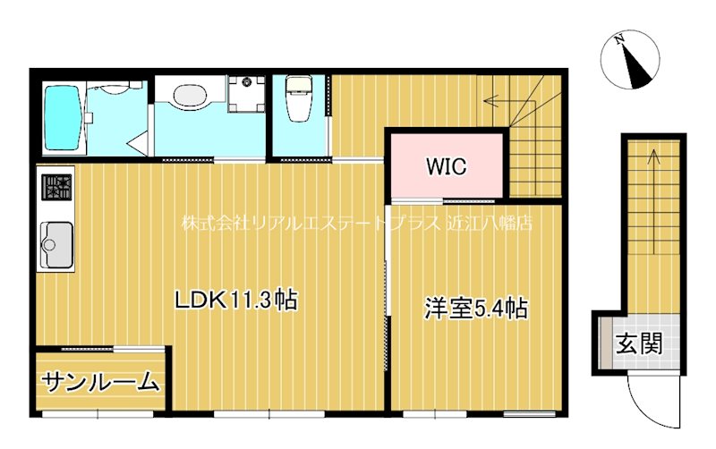 リスハルート 201号室 間取り