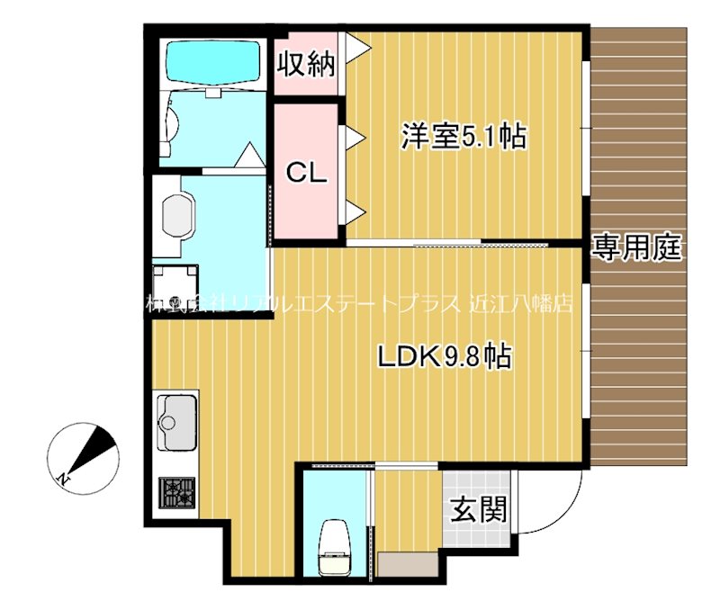 リスハルート 102号室 間取り