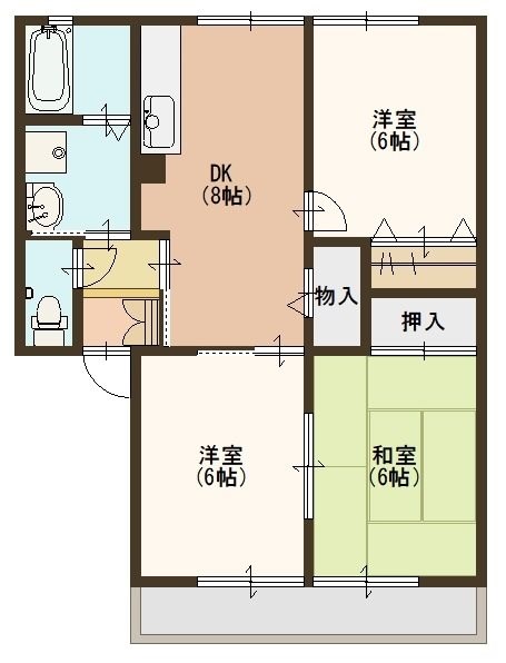 コーポウムザ 間取り