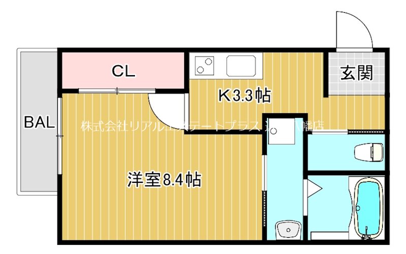 KENT HOUSE three  103号室 間取り