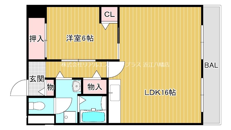 タイハイツ桜宮  434号室 間取り