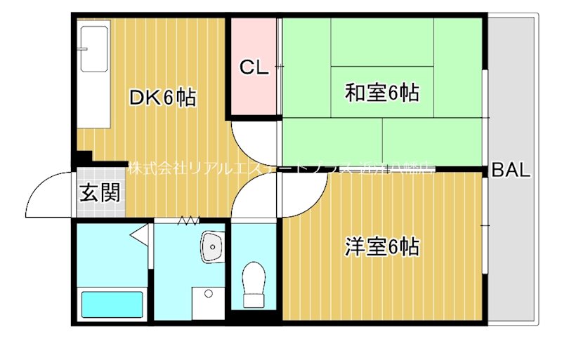 メゾンアオキ A202号室 間取り