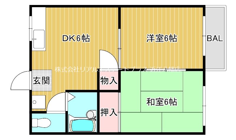 プロスコーポ 103号室 間取り