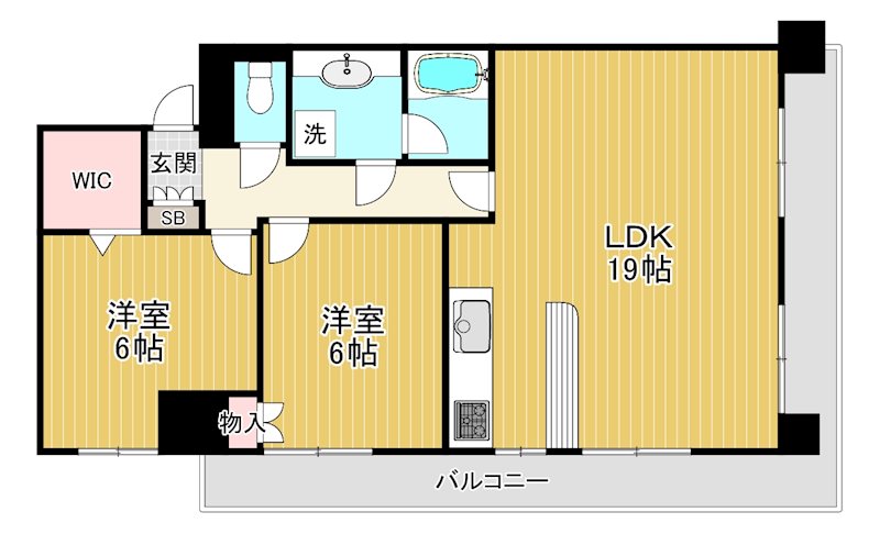 インテリジェントスクエア壱番館 101号室 間取り