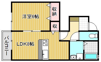 グリーングラス B103号室 間取り