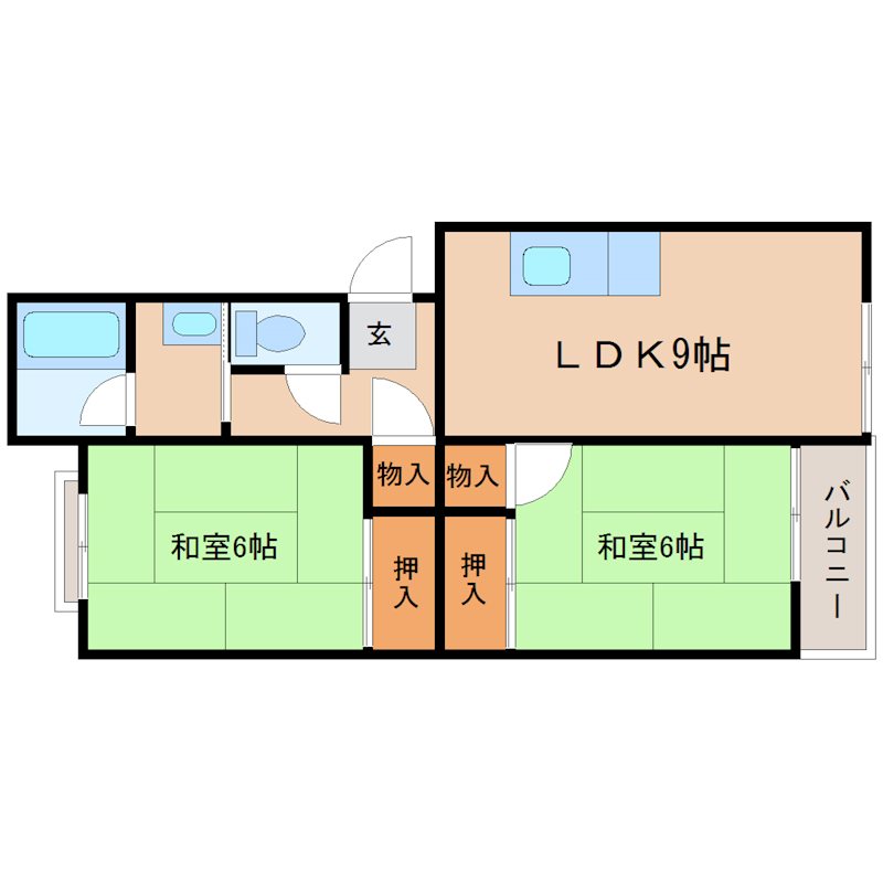 KASAGAWA83BANKAN 103号室 間取り