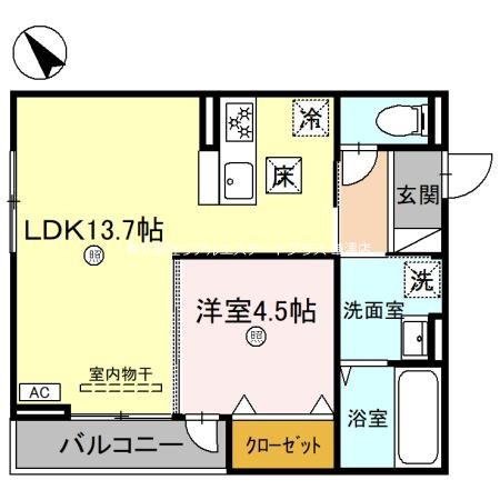 シェノン栗東 101号室 間取り