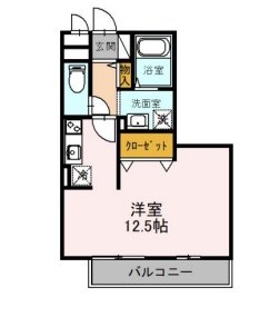 セジュールオオニシ 205号室 間取り