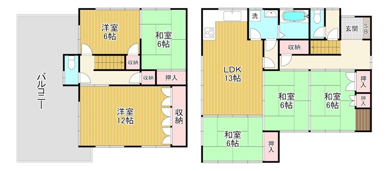 栗東市小柿5丁目貸家 間取り