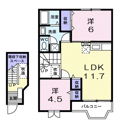 ノースヴィリッジⅤ 202号室 間取り