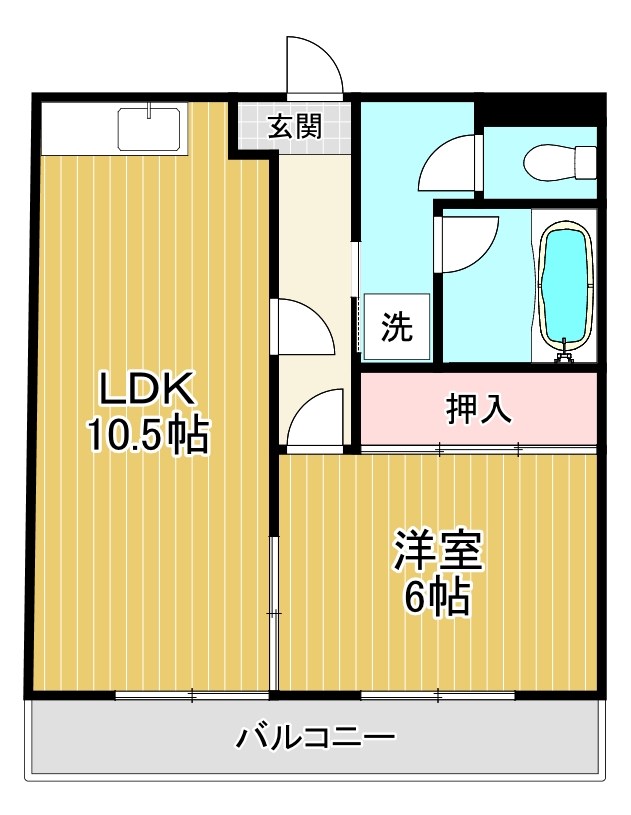 大行司川マンション 間取り