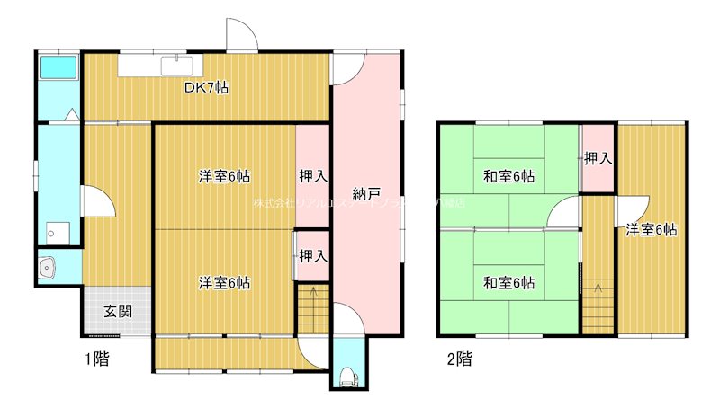 市辺貸家 間取り