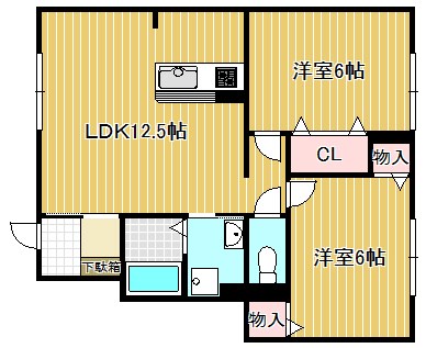 モンソレーユA 間取り