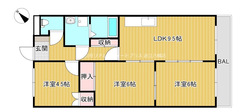 スピカ２１  202号室 間取り