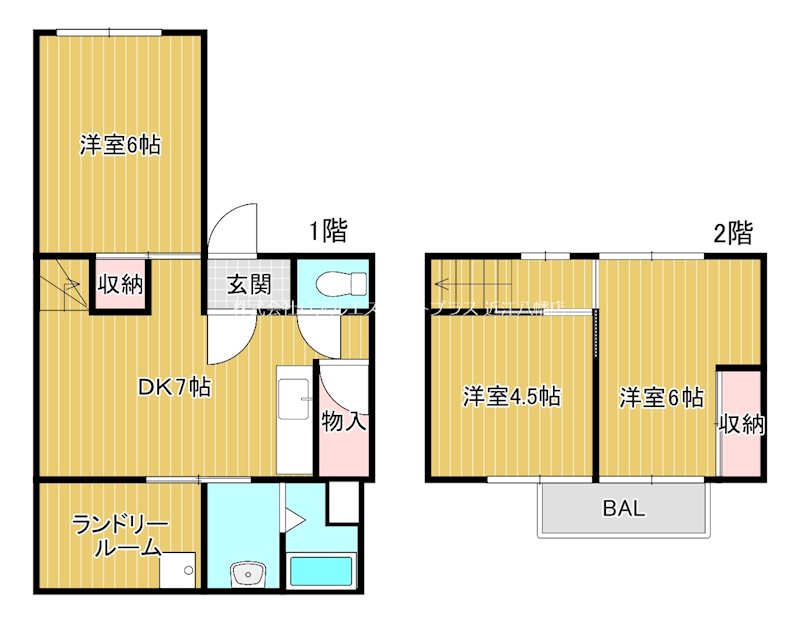 野洲市栄２貸家 間取り