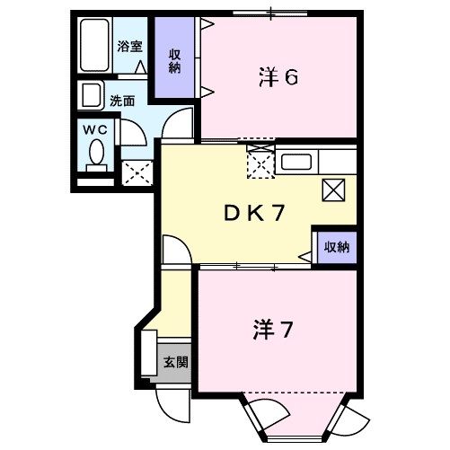 サンパレス２１Ｂ 103号室 間取り