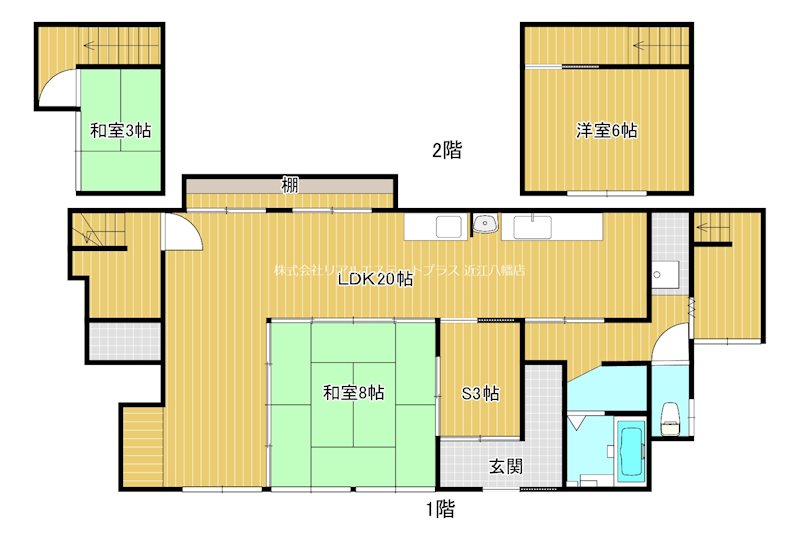 石馬寺O貸家 間取り