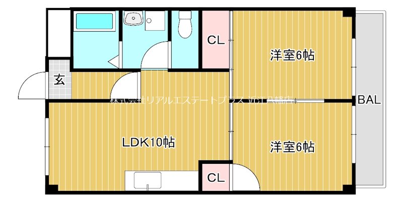 ウイング八日市   402号室 間取り