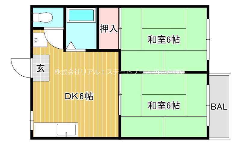 ハイツアカツキ 201号室 間取り