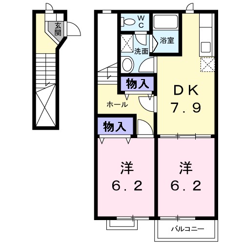 フロレスタ　キャピタル 203号室 間取り