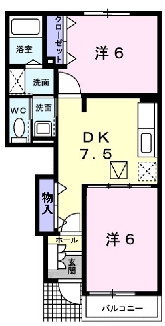 アネックスⅠ 103号室 間取り