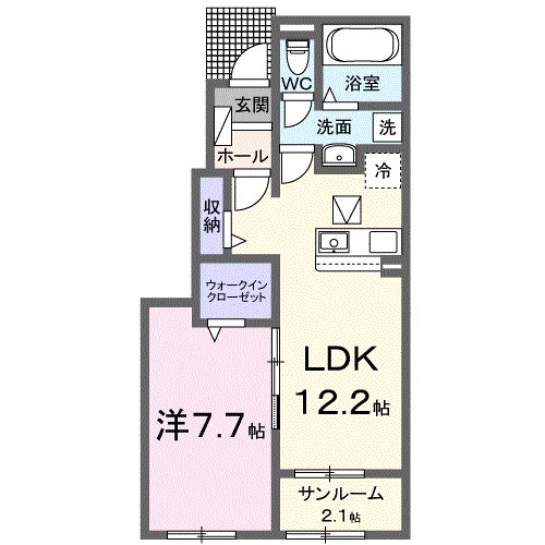 レアル 102号室 間取り