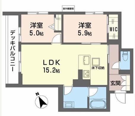 シャーメゾン　みずの森 101号室 間取り