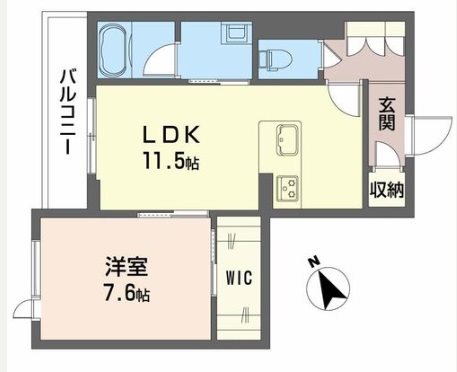 シャーメゾン　みずの森 205号室 間取り