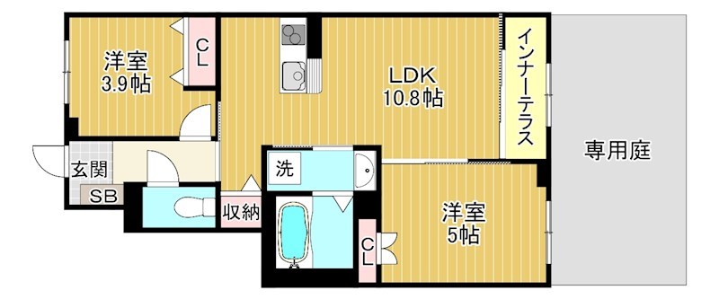 栗東市出庭賃貸アパート 間取り