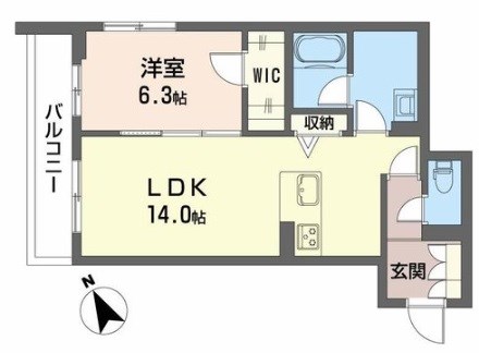 シャーメゾン　みずの森 303号室 間取り