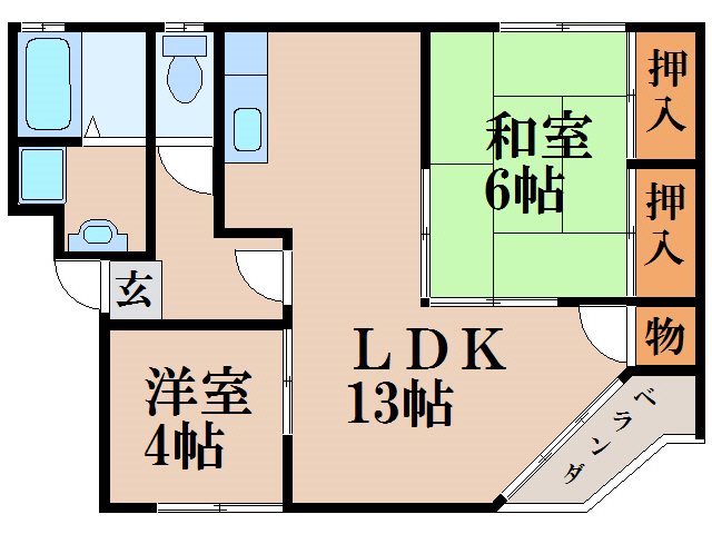 イーストピース守山 間取り