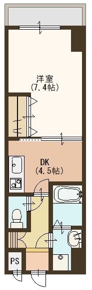 るなそる 602号室 間取り