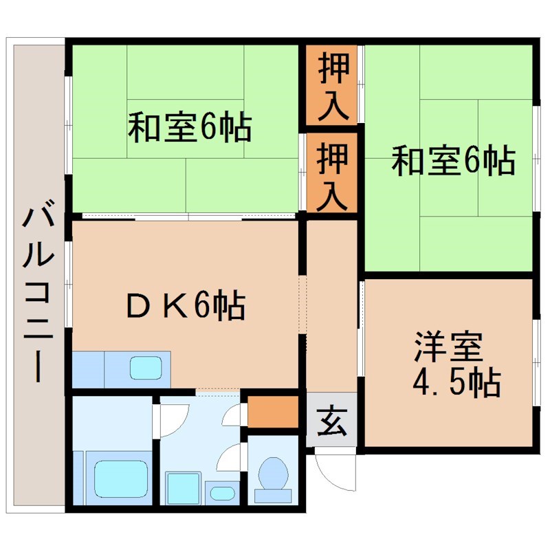 パインリーフ栗東　弐番館 間取り